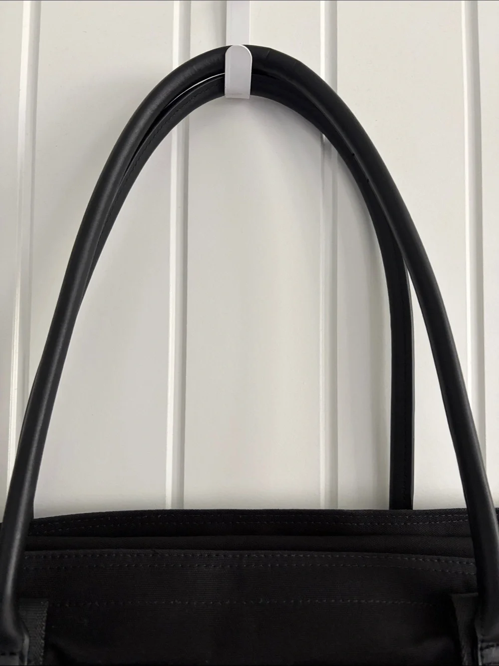 Brooks Brothers Black Wells Laptop Tote Canvas Leather Unisex
